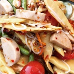 ตำซั่วหน่อไม้หมูยอ