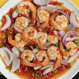 ยำกุ้ง สด/สุก