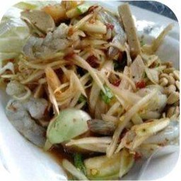 ตำกุ้งสด