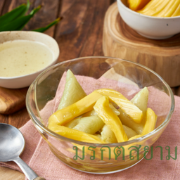 ข้าวต้มน้ำวุ้นขนุนน้ำเชื่อม