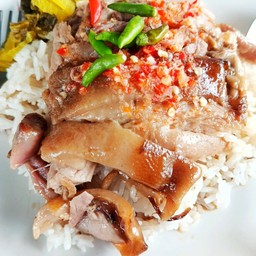 ข้าวขาหมูพุงพลุ้ย+ไข่ต้มครึ่งใบ(เก็บคูปองรับส่วนลด)