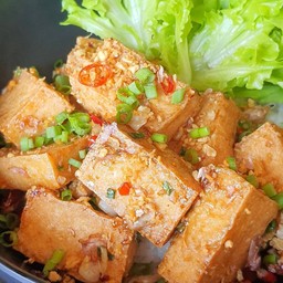 Tofu100% Spicy Salt Rice ข้าวเต้าหู้คั่วพริกเกลือ
