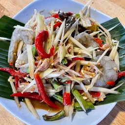 ตำปูปลาร้ากุ้งสด