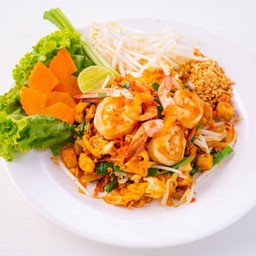 ผัดไทยกุ้งสด