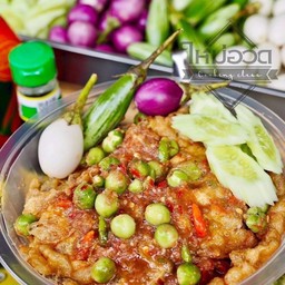 ข้าวไข่เจียวหมูสับทรงเครื่อง&น้ำพริกกะปิ