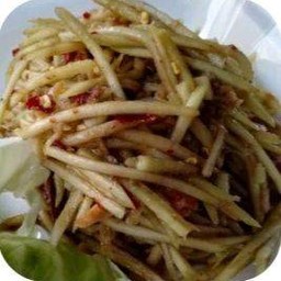 ตำมะม่วงปลาย่าง