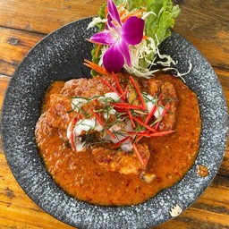 Dried Red Curry With Sheatfish