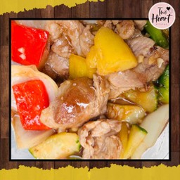 ข้าวราดผัดเปรี้ยวหวาน