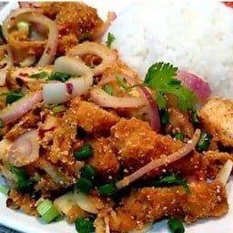 ยำไก่คาราเกะ วาซาบิ