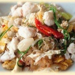 เนื้อปูผัดสามเหม็น