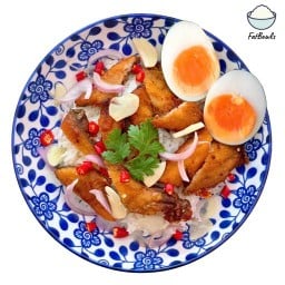 ข้าวปลาแกะ ห่อหมกย่าง Fish Fat Bowls ข้าวหอม ปลาทอดกรอบ ห่อหมกเนื้อเนียนนุ่ม สุทธิสาร
