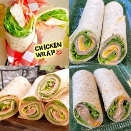 ตอติญ่าแร๊พโรล ❤️ (แฮมชีส , อกไก่ , แฮม , ปูอัด )