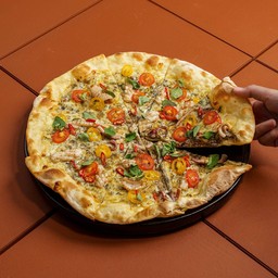 Black Arrabbiata with Squid Pizza