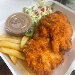 สเต็กไก่กรอบ