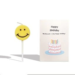 Smile candle+card