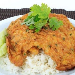 ข้าวไข่เจียวกุ้ง