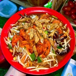 ตำมั่วปลากรอบ+หอยดอง