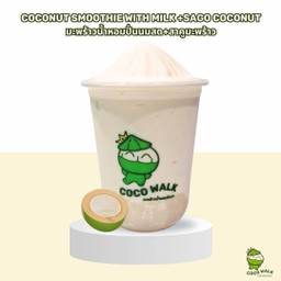 Coconut Smoothie With Milk + Sago With Coconut