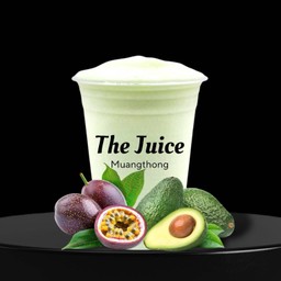 อโวคาโด้นมสด + เสาวรส ปั่น