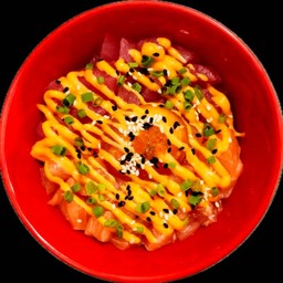 แซลมอนทูน่าไข่ดองสไปซี่