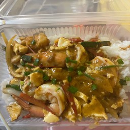 ข้าวกุ้งผัดไข่เค็ม