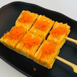 ไข่หวานย่างสไปซี่ 2 ไม้