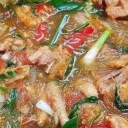 ต้มไก่ใส่วุ้นเส้น ปลาร้า