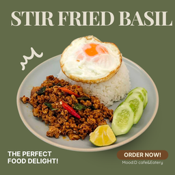 ข้าวกระเพราไข่ดาว