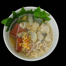 ต้มเลือดหมูจิงจูฉ่าย ธรรมดา