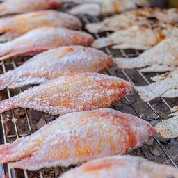 เมี่ยงปลาทับทิมเผา