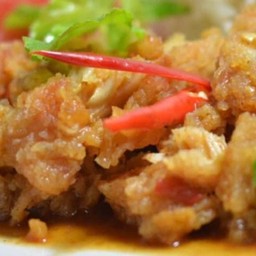 กระเพราไก่กรอบ(กับข้าว)