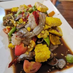 ตำข้าวโพดปลาร้ากุ้งสด