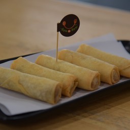 ปอเปี้ยะเผือก  กรอบนอกหนึบในเผือกหวานน้อย 5 ชิ้น