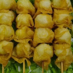 เกี๊ยวห่อไข่นกกระทา ( ทอด )