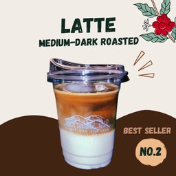 ลาเต้ / คั่วกลาง-เข้ม / เมล็ดมณีพฤกษ์