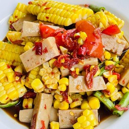 ตำข้าวโพด+หมูยอ