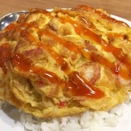 [อร่อยซ่ากับโค้ก] ข้าวไข่เจียว +  โค้ก ออริจินัล (กระป๋อง)