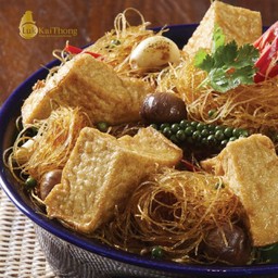 วุ้นเส้นอบเต้าหู้สด