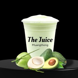 อโวคาโด้นมสด + มะพร้าว ปั่น
