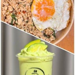 GB กะเพราแซ่บ & สมูทตี้