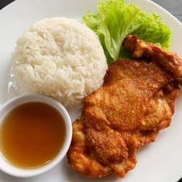 ข้าวหน้าไก่ทอด