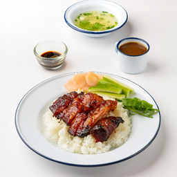 Bbq  Red Pork on Rice ข้าวหมูแดง