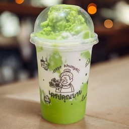 ชาเขียวปั่นครีมชีสนมสด(ใบชาเขียวแท้)หอม มัน นัวร์