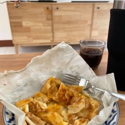 โรตีใส่ไข่ใส่กล้วย