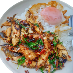 ข้าวกะเพรา ปลาทู