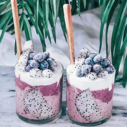 Dragon Blue Chia Pudding