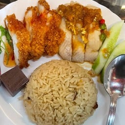 ข้าวมันไก่สองใจ(ต้ม+ทอด) ธรรมดา