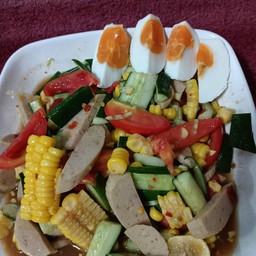 ตำแตง+ไข่เค็ม