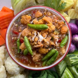 น้ำพริก เนื้อปู+ไข่ปู