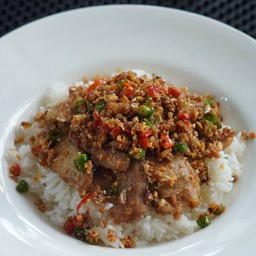 จัมโบ้ คอหมูย่างคั่วพริกเกลือ